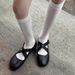 2025 Spring And Autumn New Fashionable Round Head Cross Banded Ballet For Women Comfortable Flat Bottom Shallow Mouth_vogvips.com