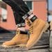 New Leather Spring Men's Shoes High-top Men's Heightening Tooling Martin Boots_vogvips.com