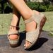 Foreign Trade Plus-size 2025 Summer New Soft-soled Roman Sandals, Flat Shoes, Versatile Beach Women's Sandals_vogvips.com