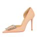 626-K10 European American Style Party Fashion High-heeled Shoes With Thin Heels, Shallow Cut, Pointed Toe, Side Cut-out_vogvips.com