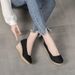 2025 Slope Spring And Autumn New Style Shallow Mouth High Heel Pointed Grass Weaving Single Women's Linen Shoes_vogvips.com