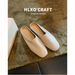 Genuine Leather Closed-toe Mules Women, 2026 Spring New Versatile Slip-on Flat Sandals For Outdoor Wear_vogvips.com