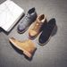 European Warm Series New Martin High Top British Genuine Leather Men's Shoes Work Desert Trendy Yellow Boots_vogvips.com
