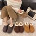 2025 Fleece-Lined Thickened Little Potato For Women Autumn Winter New Fashion Versatile Comfortable Slip-On_vogvips.com