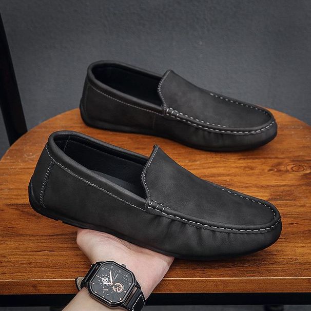 Men’s Shoes Men's Spring New Style Low Top Breathable Fashionable Slip On Casual Lazy Loafers_vogvips.com