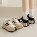 Women's Retro Running Shoes - Chunky Sneakers For Spring, Thick Sole Platform Shoes For Jogging & Casual Wear_vogvips.com