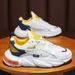 Spring New Breathable Mesh Men's Trend Versatile Small White Thick Soled Sports Shoes, Casual Dad Shoes_vogvips.com