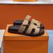 Couple Style For Summer Wear, H-Shaped Genuine Leather Men's Shoes, Fashionable And Versatile, Flat Bottomed Beach Shoes_vogvips.com