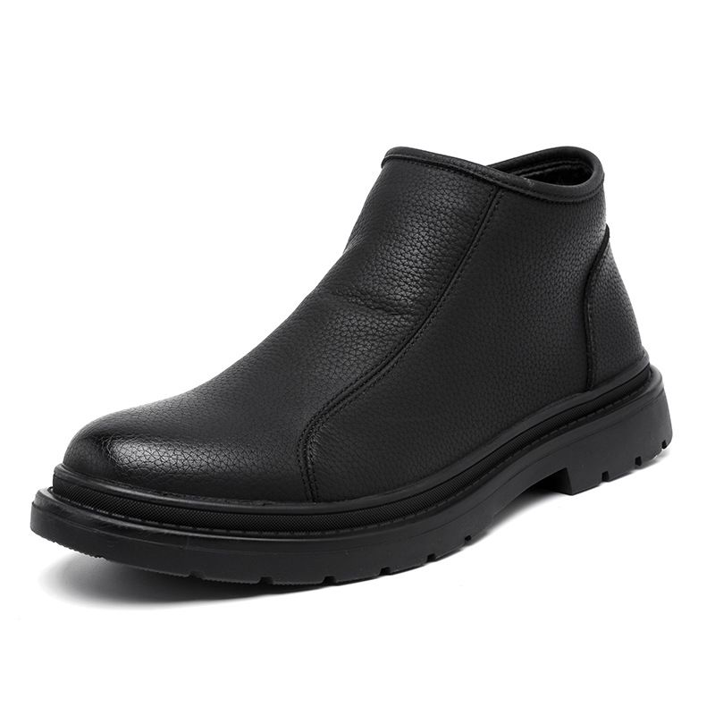 High Top Dress Commuter Men's Leather Boots Short Boots Tooling Vintage Martin Boots_vogvips.com