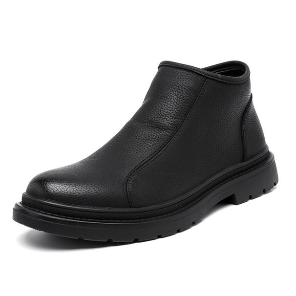 High Top Dress Commuter Men's Leather Boots Short Boots Tooling Vintage Martin Boots_vogvips.com