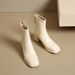 5566 Autumn Winter Fashion Short 2024 New Fleece Lined Square Toe Chunky Heel Thin Back Zipper Low Women's Boots_vogvips.com