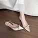 Sheepskin Version Open Back Sandals Summer 2025 Elegant Versatile Pointed Toe Stiletto High Heels For Women_vogvips.com