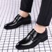British Business Pointed Leather Casual Trend Formal Dress Lace Up Korean Version Men's Wedding Shoes_vogvips.com