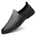 Men's Hole Small Leather Shoes Doudou Shoes Casual Gouging Men's Shoes_vogvips.com