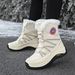 Winter Snow Boots For Women's Outdoor Travel Shoes, Anti Snow And Anti Slip Women's Shoes With Thick Fleece And High Top Boots_vogvips.com