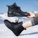 2024 Winter Shallow Mouth Short For Women Genuine Martin Top Layer Cowhide Retro Leather With Fleece Soft Sole Women's_vogvips.com