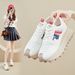 Daddy Shoes Female Student Sports Thick-soled Heightening Shoes Casual Mesh Breathable_vogvips.com