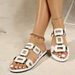 New Slipper Solid Color Open-toe Set Foot Vacation Beach Flat Sandal Caual Flip Flop Summer Indoor Women Slide_vogvips.com