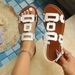 cross-border Plus-size Solid Color 2026 New Model European And American Fish-mouth Thick-soled Fashion Buckle Strap_vogvips.com