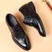 Genuine Inner Raised Business British Style Block Carved Commuting Suit, Top Layer Cowhide Leather For Men's Shoes_vogvips.com