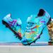 Children's football shoes Velcro new camouflage boy student professional training shoes_vogvips.com