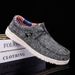 2025 New Lefu Light Canvas Casual Men's Shoes, Large 48, Slim Fit, Lazy Kick_vogvips.com