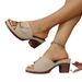 Cross-border Manufacturer In-stock Women's 2026 New High-heeled Fashionable Outdoor European And American Style Sandals_vogvips.com