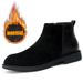 European Warm Series 2025 Autumn Winter New High-top Men's Short Warm Fleece Korean Style Patchwork Casual Versatile Martin Boots Trend_vogvips.com