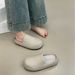 TWTW Simple SGIRL Thick-Soled Half-Closed Casual For Women 2026 New Versatile Slip-On Lazy Shoes_vogvips.com