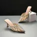 Sophisticated Pearlized Flats For Women Designer Inspired Flat Sandals With Strappy Detailing Okimoz Big Size_vogvips.com