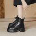 Women's Shoes Small Thick Soled Height Enhancing Martin Boots For Women 2025 New Autumn And Winter Style Thick Heel Versatile Motorcycle Short Boots_vogvips.com