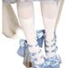 New Round-Toe Mary Jane Sweet And Cute Bowknot Satin Fabric Transparent High-Heel Platform Shoes_vogvips.com