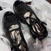 Sheepskin Version~Genuine Thick Soled Ballet Loafers, Women's Bow Sponge Cake, Mary Jane Single Sho, Small Leather_vogvips.com