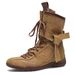 Women Boxing Boots Boxing Shoes~2025 New Genuine Leather Inner Height Increase 5Cm Western Cowboy Slimming Work Short Boots For Women_vogvips.com