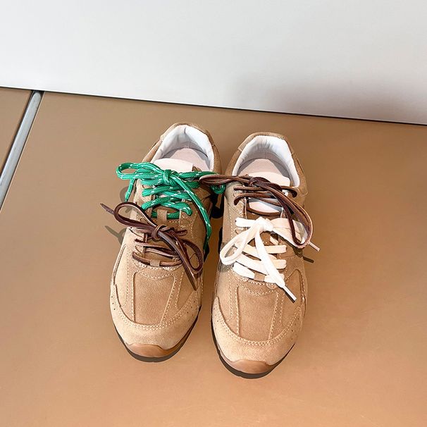 Women’s Dexun Shoes For Women Spring And Summer New Height-Increasing Sports Casual Walking Shoes Lace-Up Shoes Vacation Shoes_vogvips.com