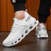 Men's Spring And Summer Breathable Woven Mesh Surface High-quality Lace-up New Casual Outdoor Sports Comfortable Running Shoes_vogvips.com