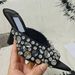2024 New Version Rhinestone Pointed Toe Stiletto Sexy Crystal High Heel Mules For Women_vogvips.com