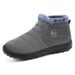Cross-Border Couple Style Large Size Snow With Fleece Lining Thickened Cotton Polyurethane Warm Short Boots Cold-Proof_vogvips.com