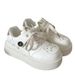 Wasteland-style Korean-style Thick-soled White For Women, 2026 New Spring/summer Popular Height-increasing Sneakers_vogvips.com