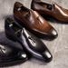 Step On Tassel Sleeve Men's British And Korean Style Trendy Business Dress Leather Oversized Breathable Casual Shoes,_vogvips.com