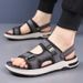 Men’s Shoes Men's Sandals Summer New Style Fashion Thick Bottom Men's Sandals High End Latex Air Cushion Soft Bottom Casual Beach Shoes_vogvips.com