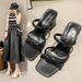 Women's Summer Sandals For Outdoor Wear 2024 New Fashion Versatile Chunky Heel Fairy Style Retro French Niche High Heels_vogvips.com