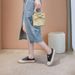 Top Layer Cowhide 2024 Elastic Band Slip-On Fashion Casual Large Size White Women's Shoes_vogvips.com