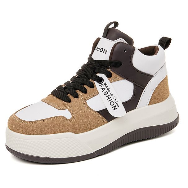 High Top White For Women, Autumn Winter New Item, Niche Versatile Sports And Leisure Board Shoes, Sponge Cake Thick E52_vogvips.com