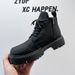 Spring New Martin Boots Men's Long Tube Tooling High Street Soft Leather Yuppie Men's Boots_vogvips.com