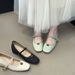 high Mary Jane Single Shoes Women S Spring New Hundred Shallow Mouth With Skirt_vogvips.com