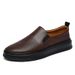 Men's Shoes Large Size Men's Casual Leather Shoes One Pedal Lazy Shoes Men's Breathable Loafers Men's Shoes Genuine Leather Board Shoes_vogvips.com
