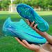 New all-knitted breathable sports shoes FG nail non-slip men's and women's game shoes_vogvips.com