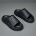 【 Price Control 】 Men's Genuine Leather One-piece Versatile Summer Shoes, Size 45 High-end Casual Slippers_vogvips.com