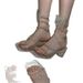 Women's Summer Sandals, Fairy Style 2025 New Model, Rhinestone Snake-Shaped Wrap, Elegant French Fashion High Heels_vogvips.com